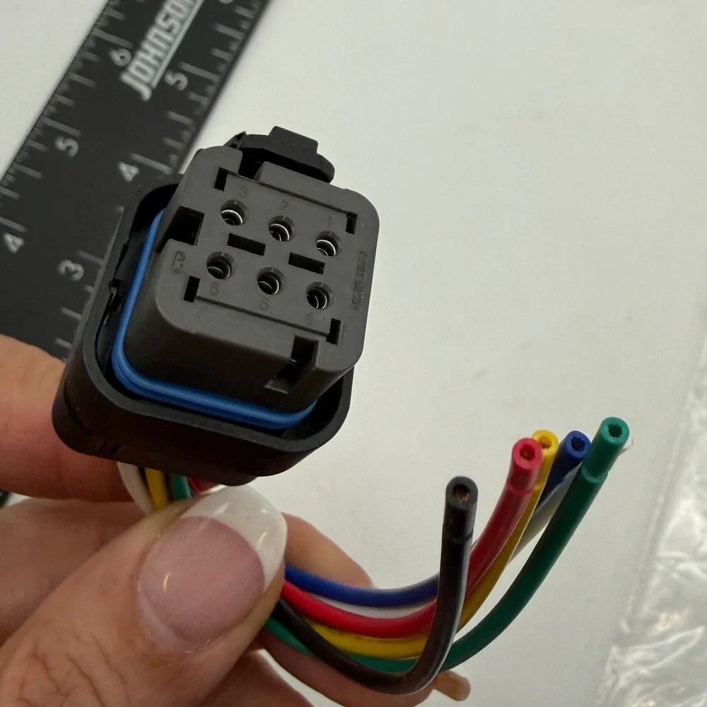 6 Pin Female Connector Pigtail 18 AWG Automotive Wiring Harness Plug 5357